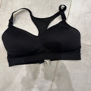 Black Women's nursing sports Bra